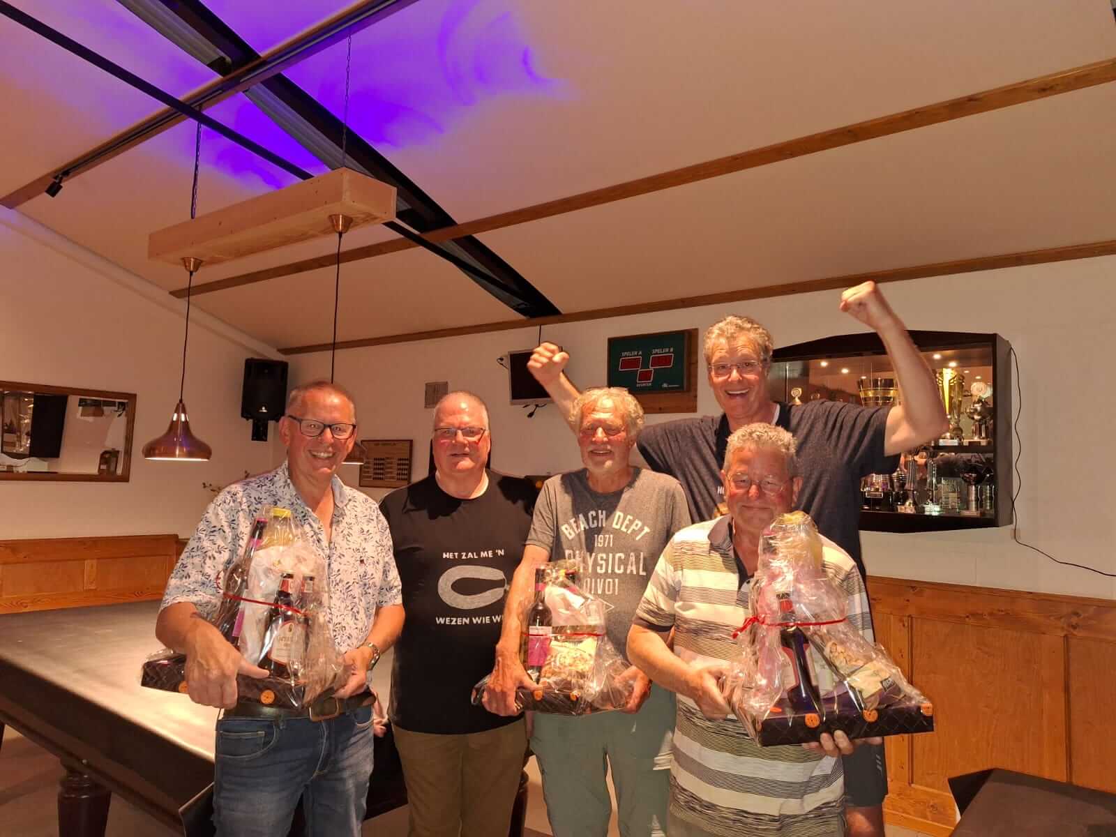 winnaars biljarttoernooi juni 2025